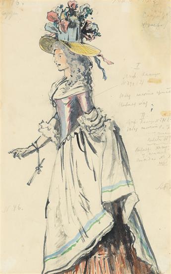 ALEXANDER BENOIS. Costume Design No. 46.